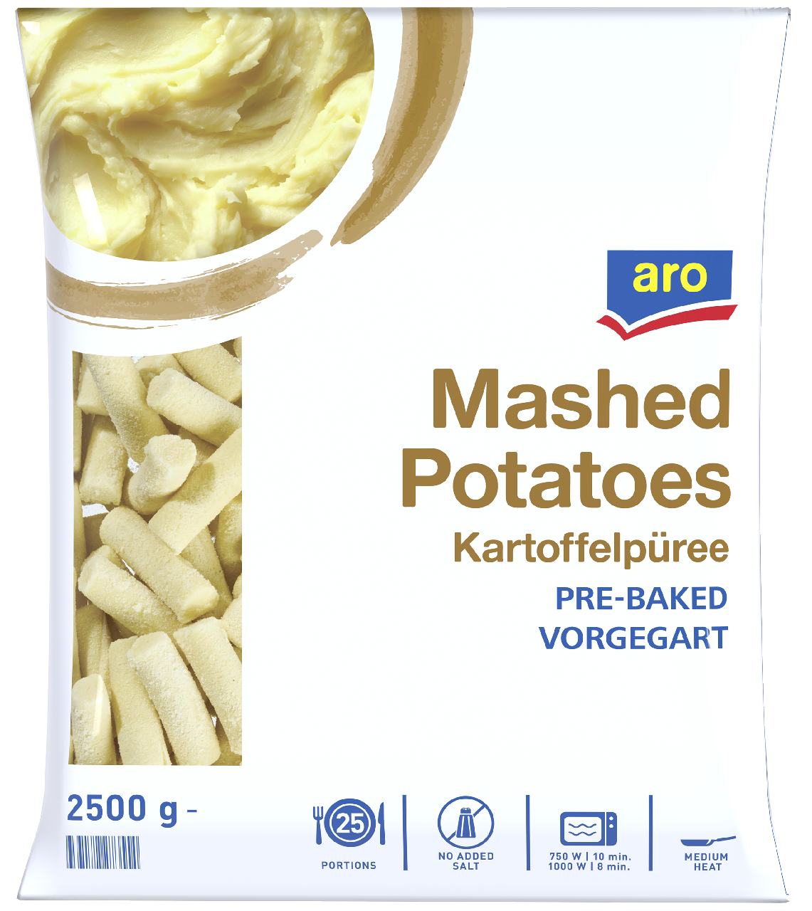 aro Zamrznuti krompir pire 2,5 kg kesa