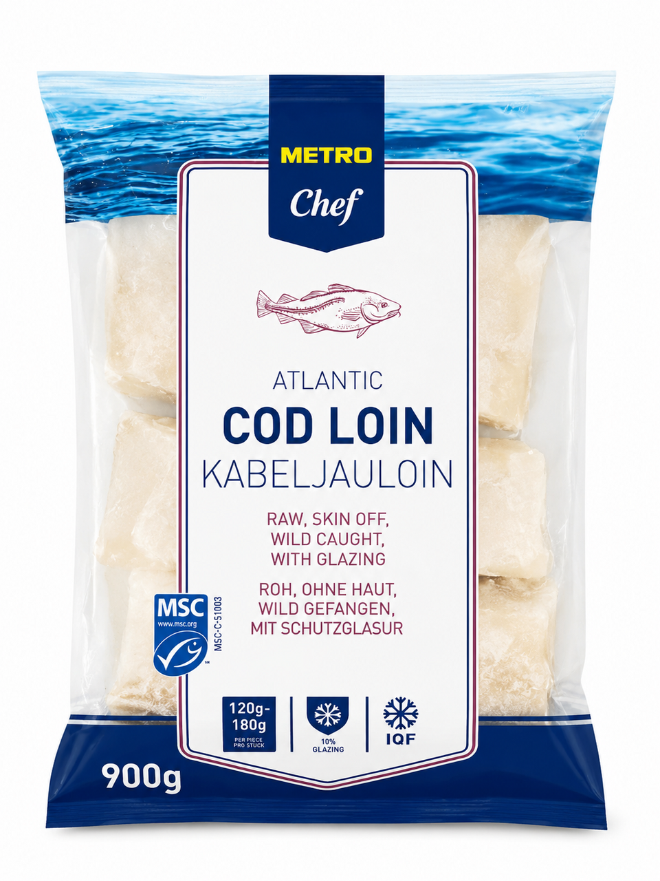 900G MC FILET BAKALARA 120-180G