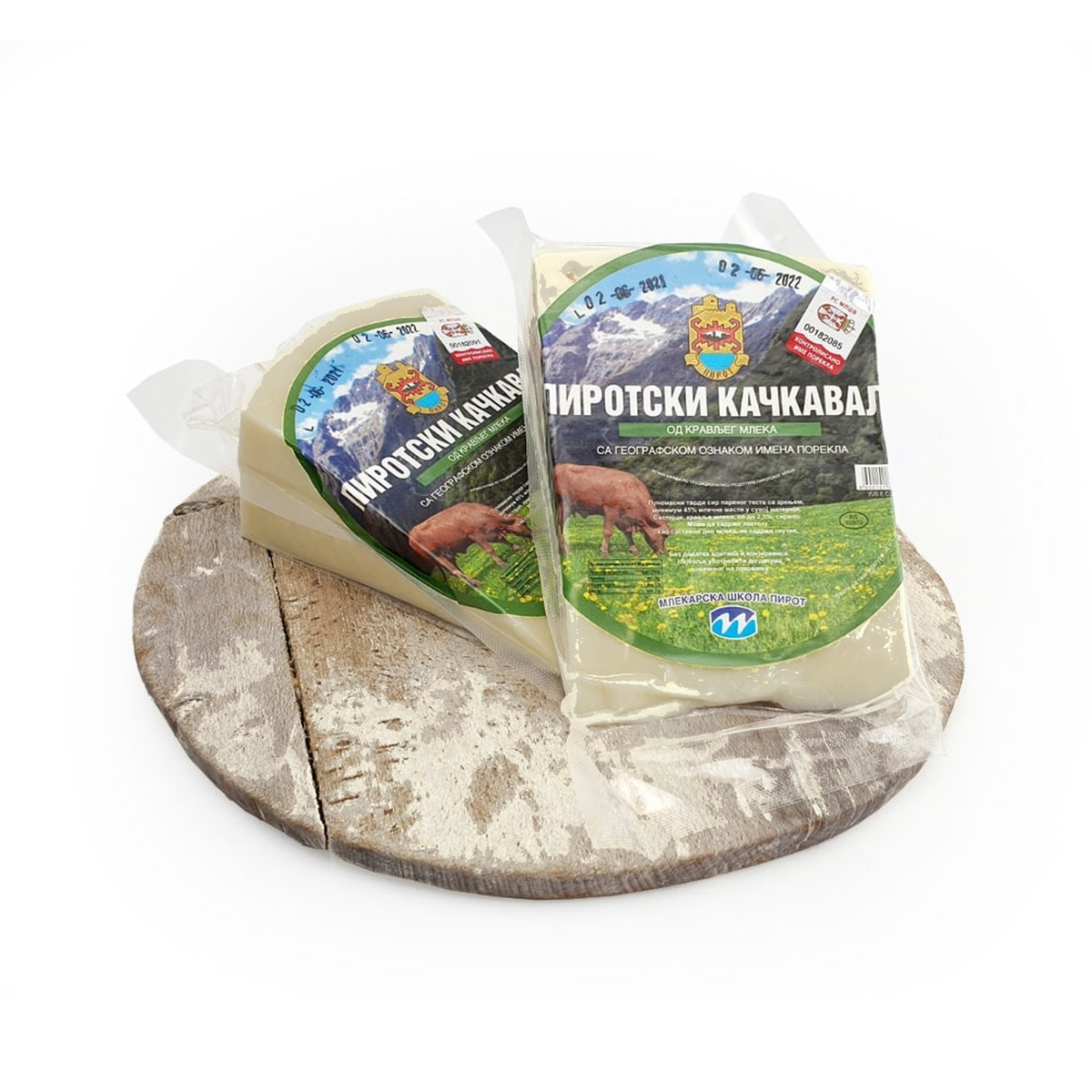 PIROTSKI kačkavalj od kravljeg mleka 45% mm cca 750 g, vakuum