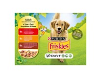 Friskies Vitafit Adult s hovädzím,kuracím a jahňacím v želé kapsičky 12x100 g