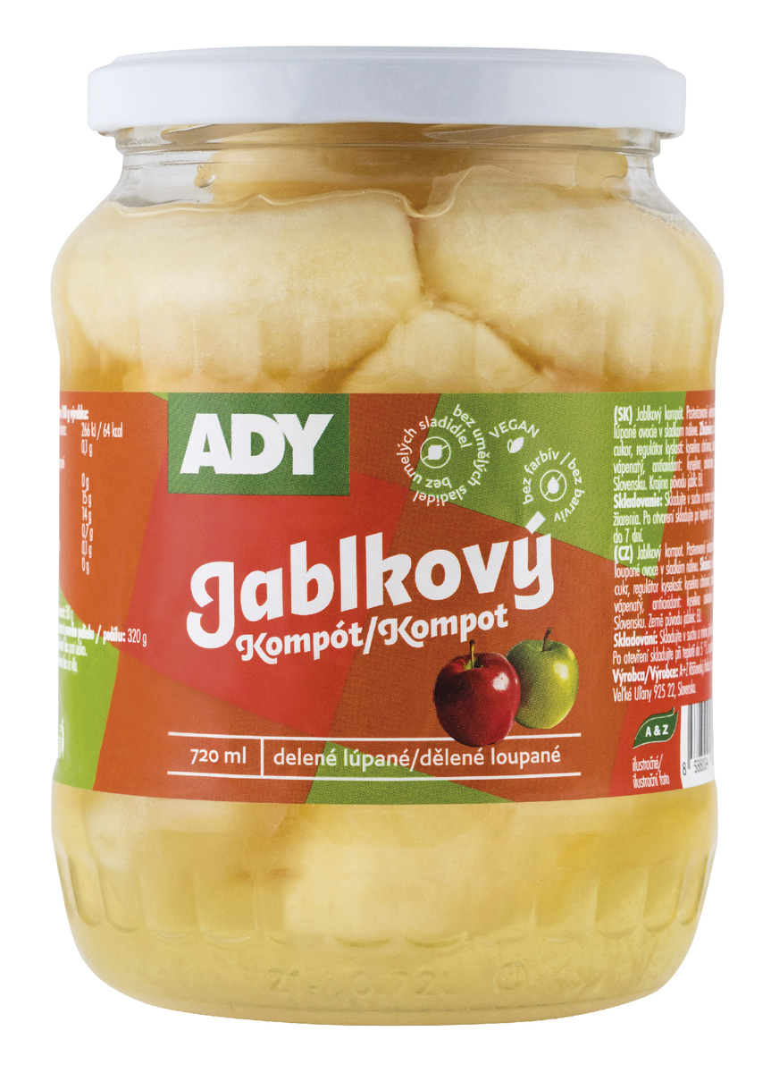 ADY Jablkový kompót 580 g