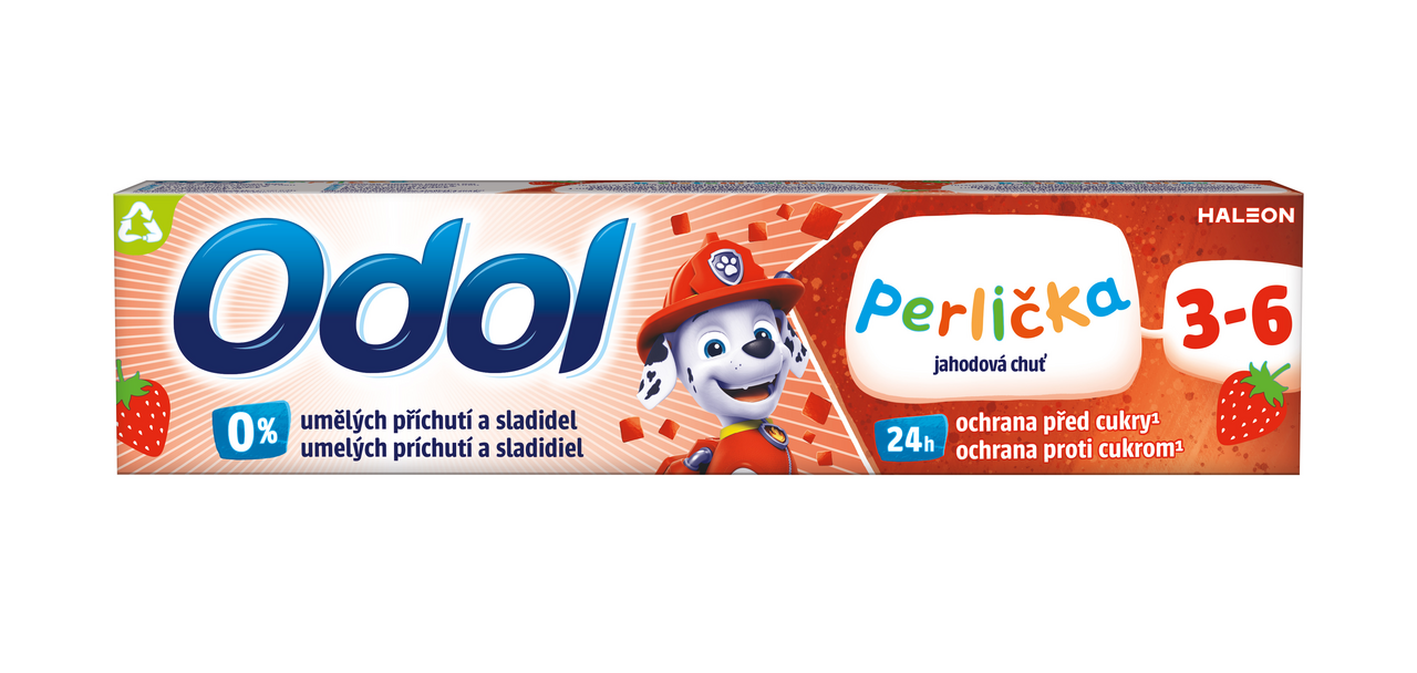 Odol-med3 Perlička jahodová zubná pasta 50 ml