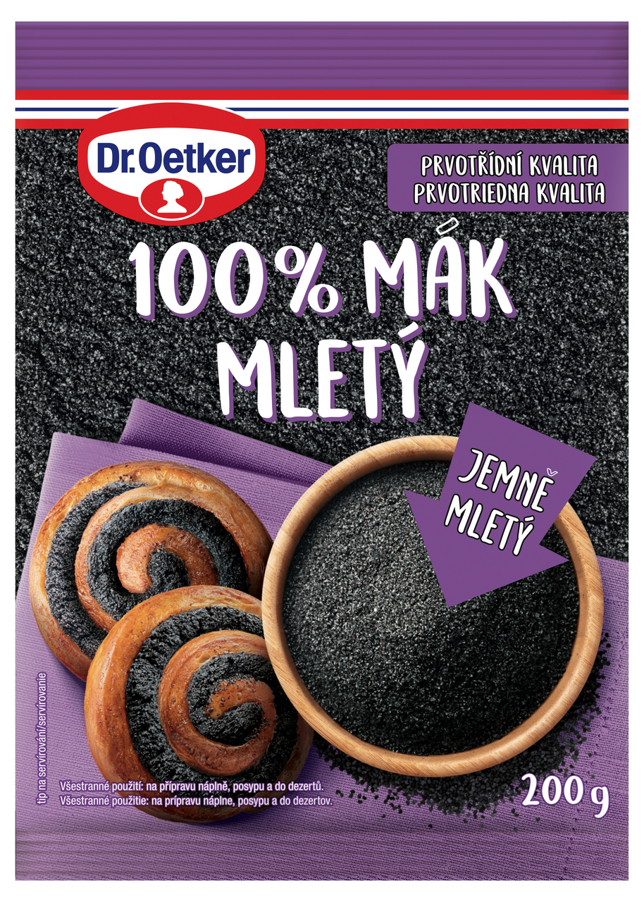 Dr. Oetker Mak mletý 100 % 200 g
