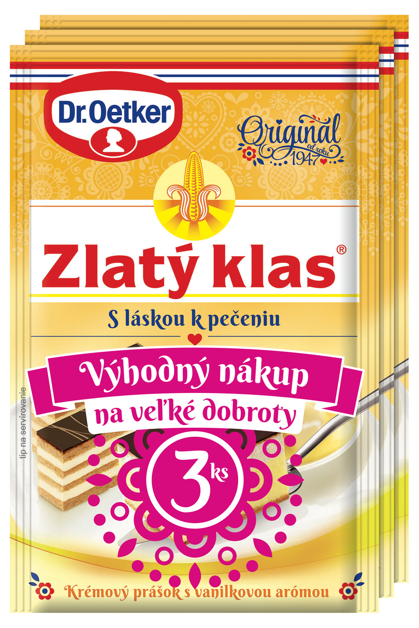 Dr. Oetker Zlatý klas 3 x 40 g