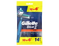 Gillette Blue II Plus jednorázový holiaci strojček pánsky 10+4 ks