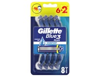 Gillette Blue3 holiaci strojček 6 ks+2 ks