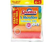 Spontex Microfibre Collection XXL utierky 4+1 ks