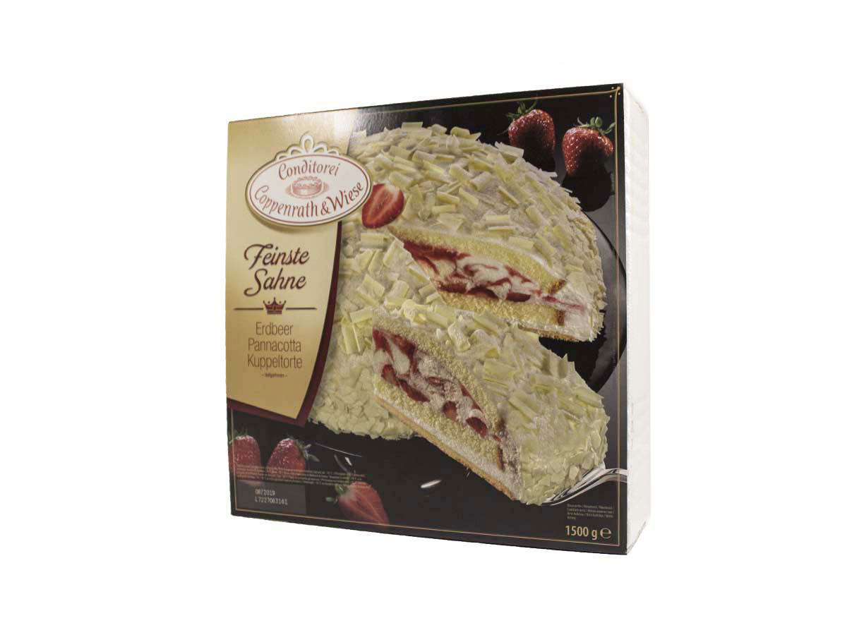 Cappenrath & Weise Torta strawberry - panna cotta kupola mraz. 1500 g