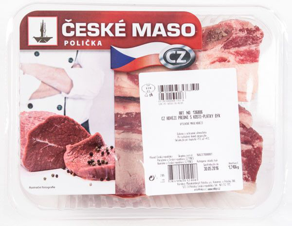 Hovädzie predné s.k. plátky býk chlad. váž. cca 1,2 kg