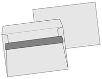Obálka C6 samolepiaca biela SIGMA 100ks
