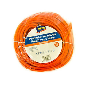 ECOLITE Predlžovací kábel oranžový 25 m 3 x 1,5 mm 1 ks