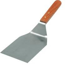 HENDI Obracačka na hamburgery 12 x 7,5 cm nerez / drevo 1 ks