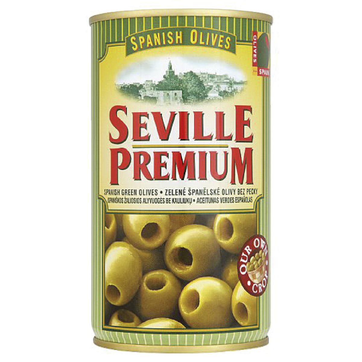 SEVILLE PREMIUM Olivy zelené bez kôstky 4300 g