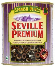 SEVILLE PREMIUM Olivy čierne krájané 3000 g