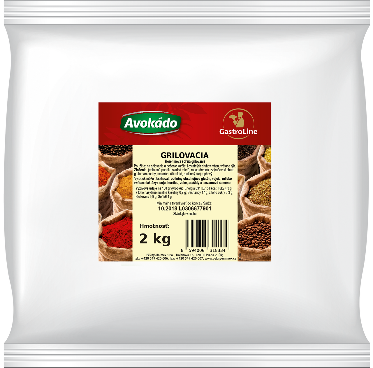 Avokádo Grilovacie korenie 2 kg vrecko