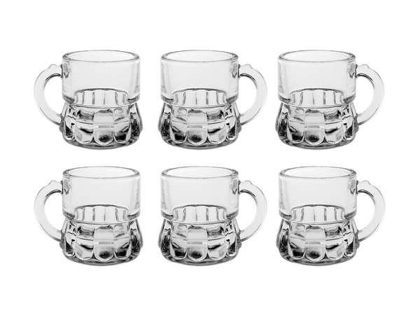 VETRO-PLUS Pohár panák,štamperlík s uchom Sevilla 2,5cl 6ks