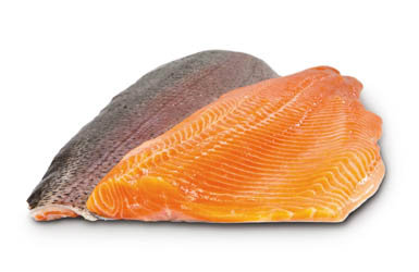 Pstruh dúhový filet s kožou chlad. váž. cca 150-250 g