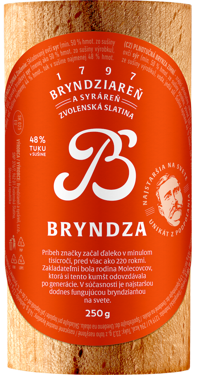 Slatina Bryndza plnotučná chlad. 4 x 250 g