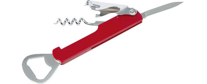 HENDI Otvárač čašnícky chrómová oceľ s plastovou rúčkou červený 1 ks