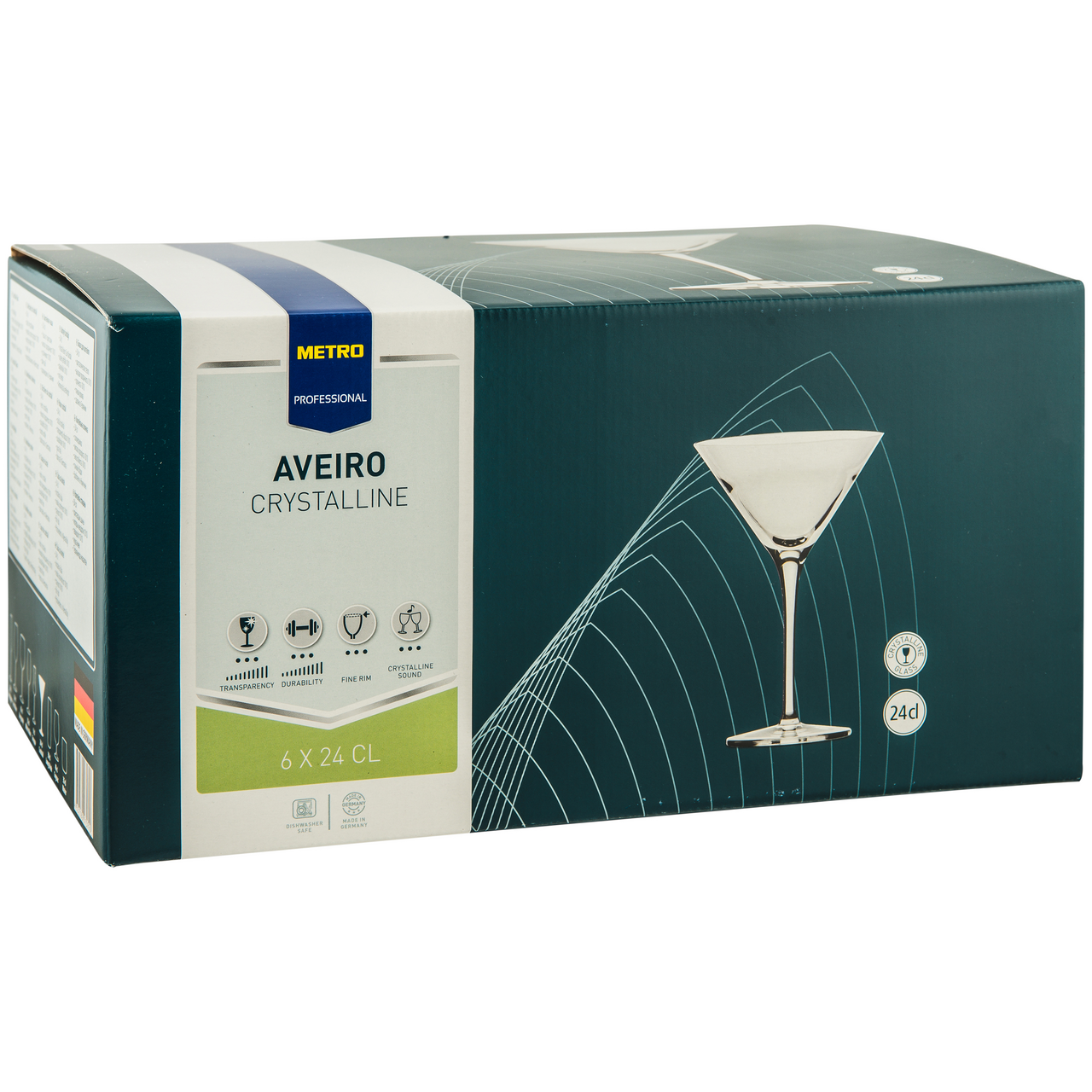 METRO PROFESSIONAL Aveiro Poháre na martini 240 ml 6 ks