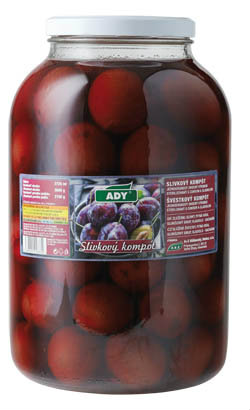 ADY Slivky celé s kôstkou 3600 g