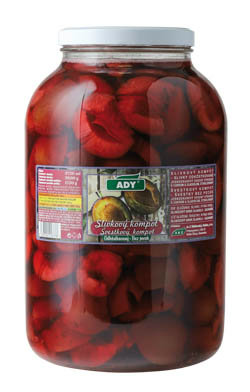 ADY Slivkový kompót odkôstkovaný 3,6 kg