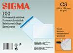 SIGMA Obálka C5 samolepiaca biela 100 ks
