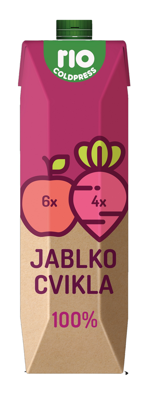 Rio Cold Press Šťava z jabĺk a cvikle 100% chlad. 1 l