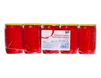 aro Sviečka náhrobná olejová vklad červená 130 g 5 ks