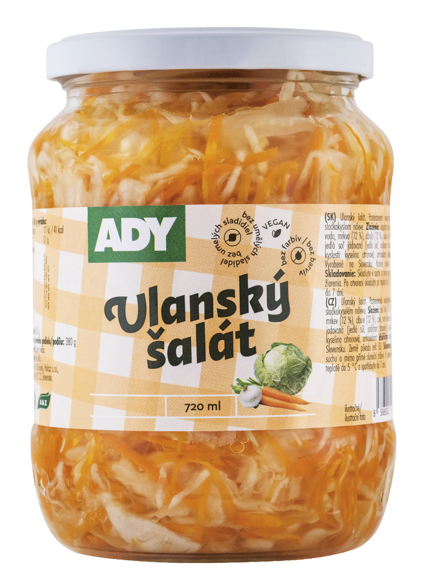 ADY Ulanský šalát 8 x 720 ml