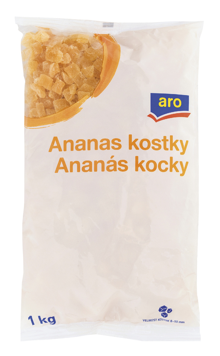 aro Ananás presladený kocky 1 kg