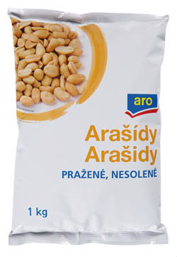 aro Arašidy pražené nesolené AR 1 kg