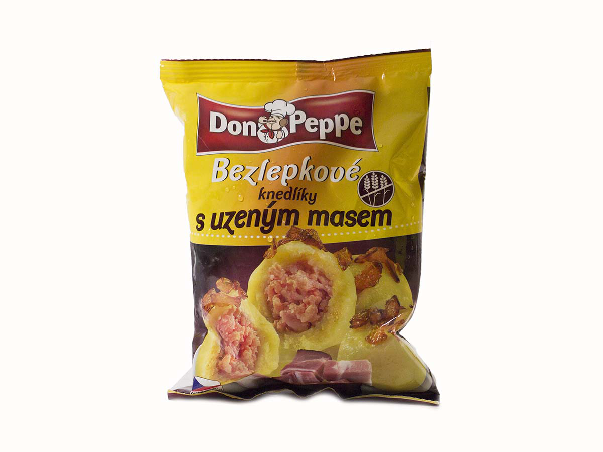 DON PEPPE Knedle s údeným mäsom bezlepkové 600 g