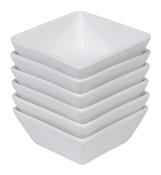 METRO PROFESSIONAL Miska tapas coadrado 8 x 8 cm porcelán 6 ks