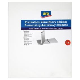 aro Zakladač prezentačný 4-krúžkový A4 25 mm biely 1 ks