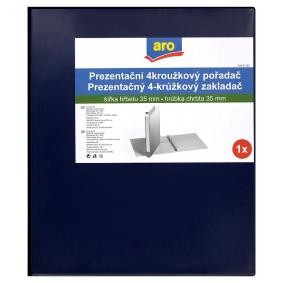 aro Zakladač prezentačný 4-krúžkový A4 35 mm modrý 1 ks