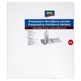 aro Zakladač prezentačný 4-krúžkový A4 70 mm biely 1 ks