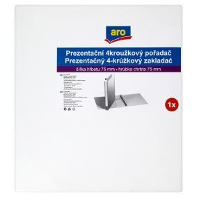 aro Zakladač prezentačný 4-krúžkový A4 75 mm biely 1 ks