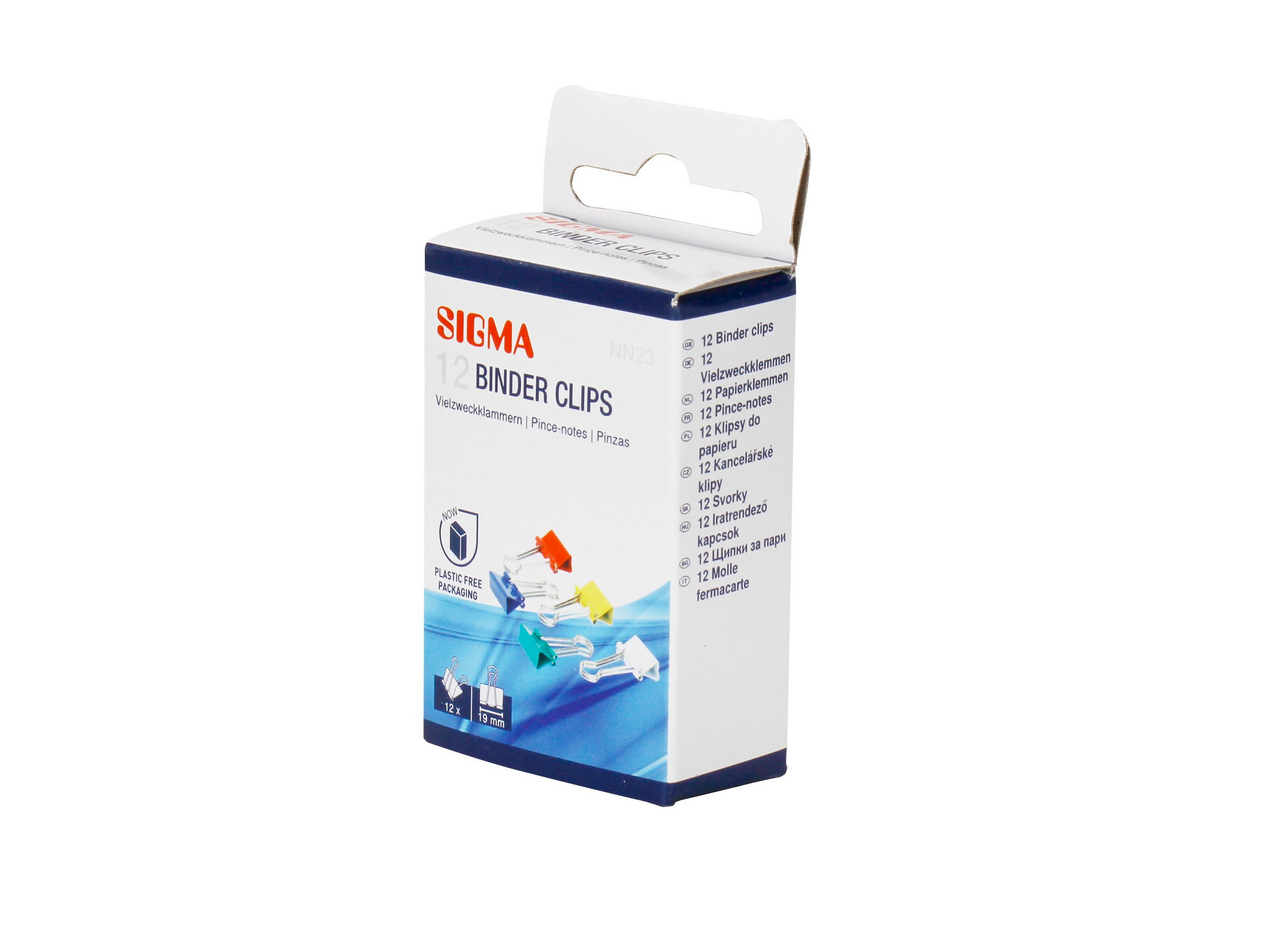 SIGMA Klipy 19 mm mix farieb 12 ks
