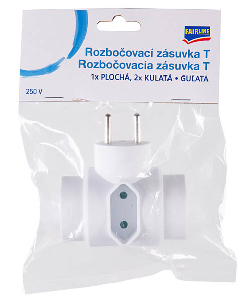 ECOLITE Rozbočka 3 zásuvková T 1 ks