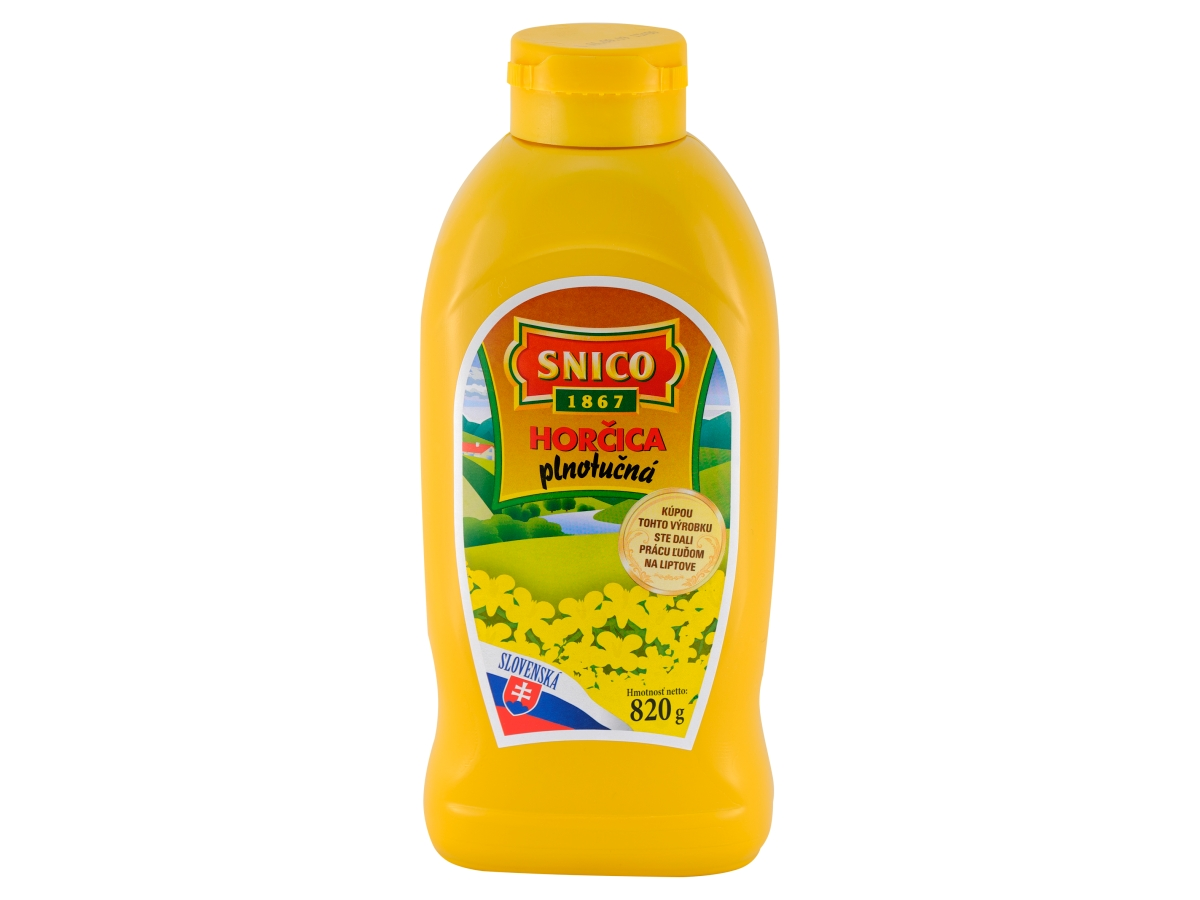 SNICO Horčica plnotučná 820 g