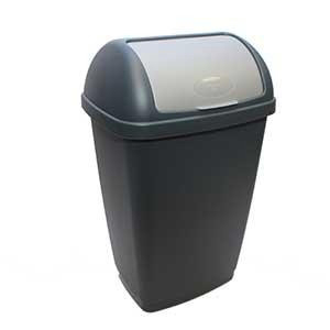Tarrington House Odpadkový kôš Swing šedý 25 l 1 ks