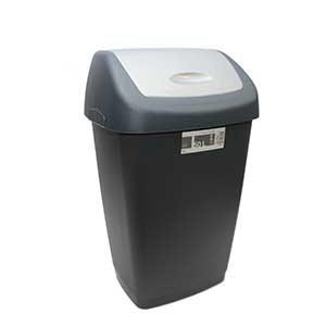 Tarrington House Odpadkový kôš Swing sivý 50 l 1 ks