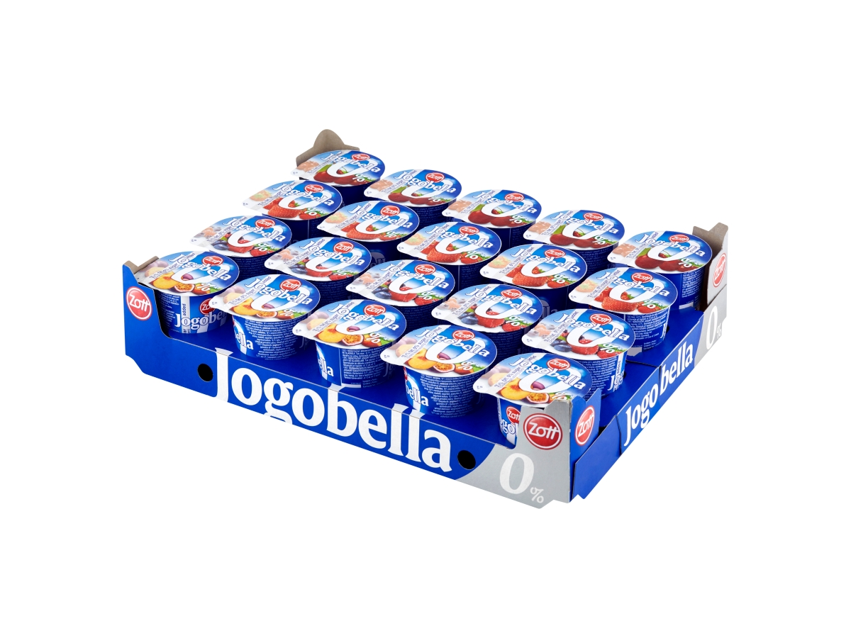 Zott Jogobella Jogurt 0% tuku (višňa,bros-maraku,jahoda,les.zmes) chlad. 20 x 150 g