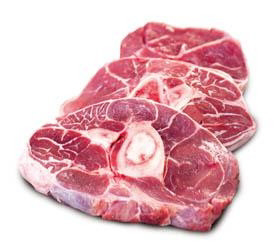 Teľacie ossobucco mraz. váž. cca 1,6 kg (4ks)