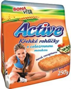 BONAVITA Active krehké rohlíčky celozrnné 250 g