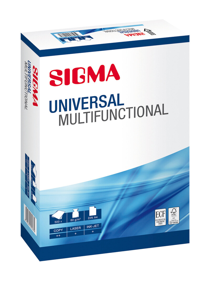 SIGMA Papier Universal kopírovací A4 80 g 500 listov 5 ks