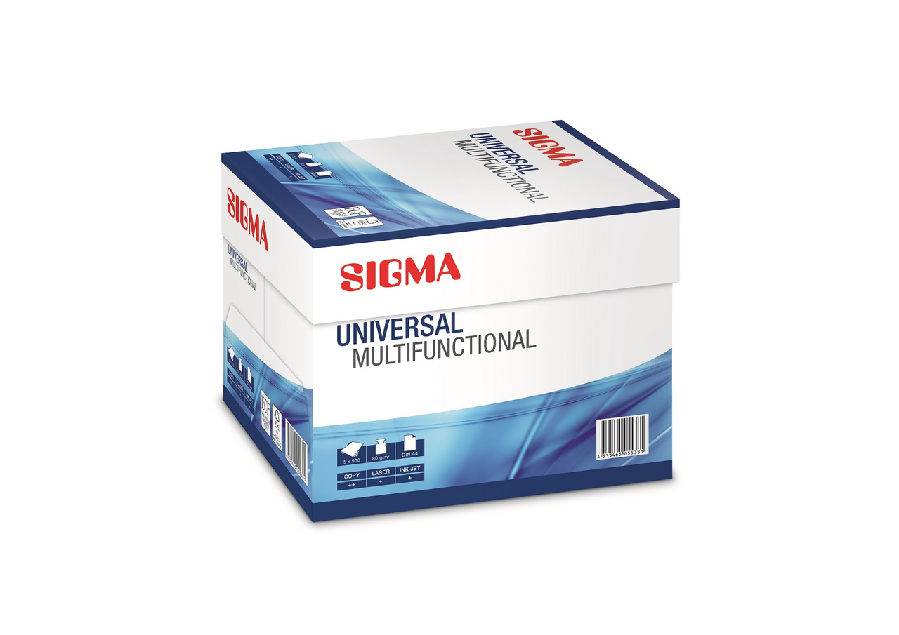 SIGMA Papier Universal kopírovací A4 80 g 500 listov 5 ks