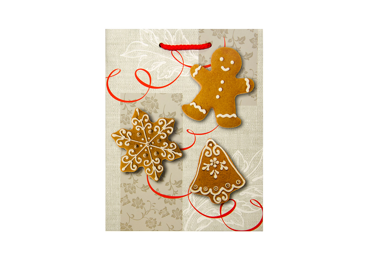 Flexio Taška na darčeky Vianočná M-208957 1 ks