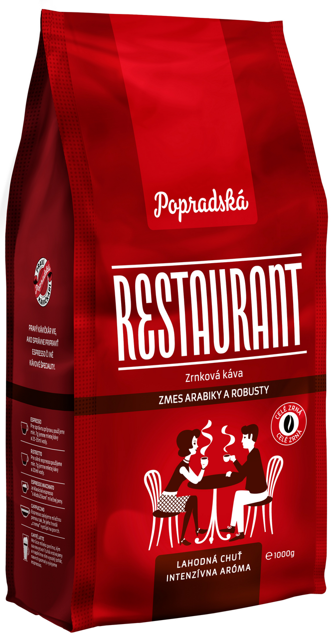 Popradská Restaurant káva zrnková 1 kg